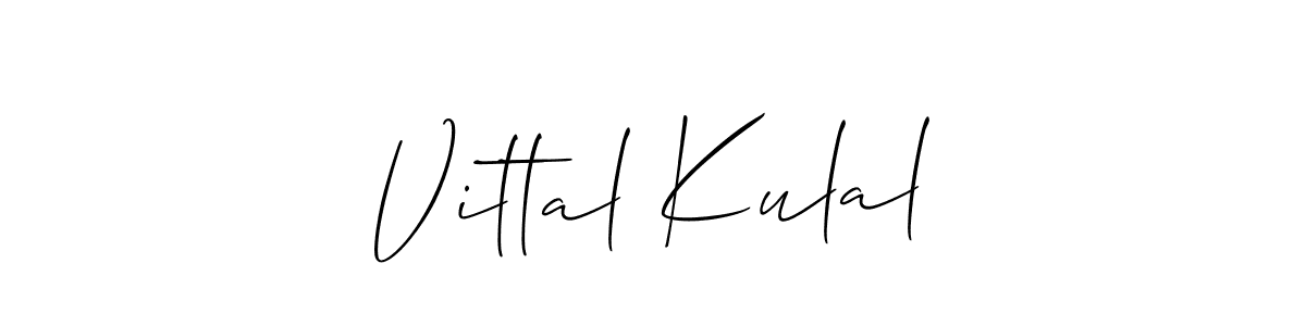 Also we have Vittal Kulal name is the best signature style. Create professional handwritten signature collection using Allison_Script autograph style. Vittal Kulal signature style 2 images and pictures png