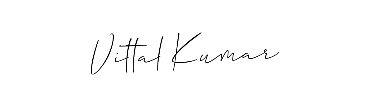 Best and Professional Signature Style for Vittal Kumar. Allison_Script Best Signature Style Collection. Vittal Kumar signature style 2 images and pictures png