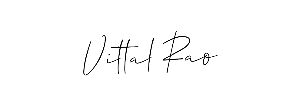 Also You can easily find your signature by using the search form. We will create Vittal Rao name handwritten signature images for you free of cost using Allison_Script sign style. Vittal Rao signature style 2 images and pictures png