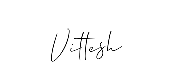 Also we have Vittesh name is the best signature style. Create professional handwritten signature collection using Allison_Script autograph style. Vittesh signature style 2 images and pictures png