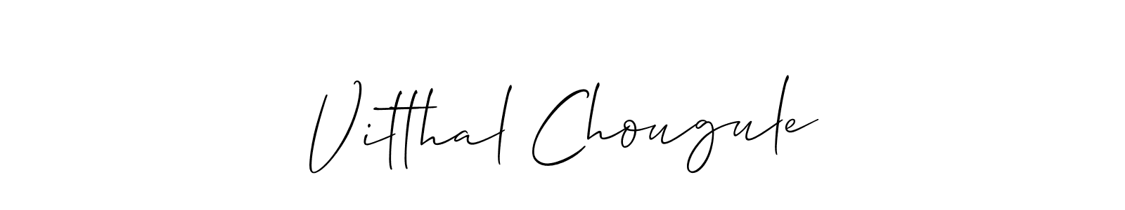 Similarly Allison_Script is the best handwritten signature design. Signature creator online .You can use it as an online autograph creator for name Vitthal Chougule. Vitthal Chougule signature style 2 images and pictures png