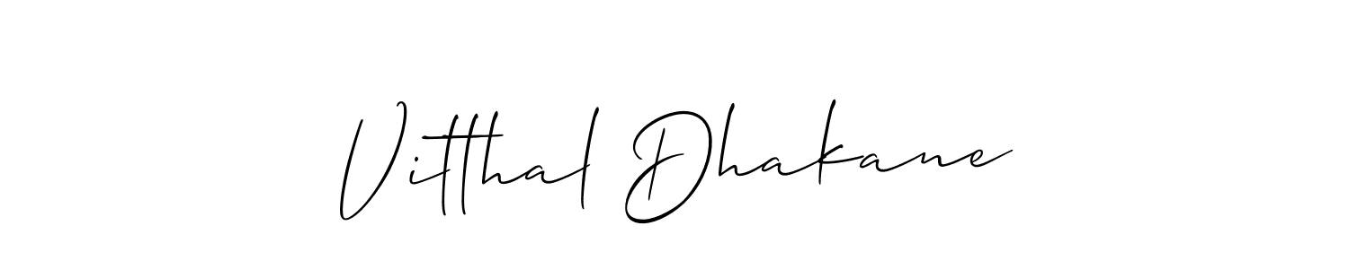 Check out images of Autograph of Vitthal Dhakane name. Actor Vitthal Dhakane Signature Style. Allison_Script is a professional sign style online. Vitthal Dhakane signature style 2 images and pictures png
