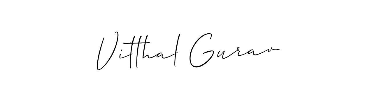 Make a beautiful signature design for name Vitthal Gurav. Use this online signature maker to create a handwritten signature for free. Vitthal Gurav signature style 2 images and pictures png