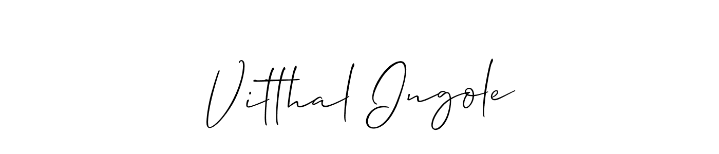 Also we have Vitthal Ingole name is the best signature style. Create professional handwritten signature collection using Allison_Script autograph style. Vitthal Ingole signature style 2 images and pictures png