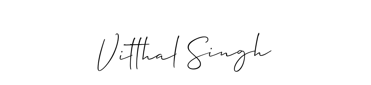 It looks lik you need a new signature style for name Vitthal Singh. Design unique handwritten (Allison_Script) signature with our free signature maker in just a few clicks. Vitthal Singh signature style 2 images and pictures png