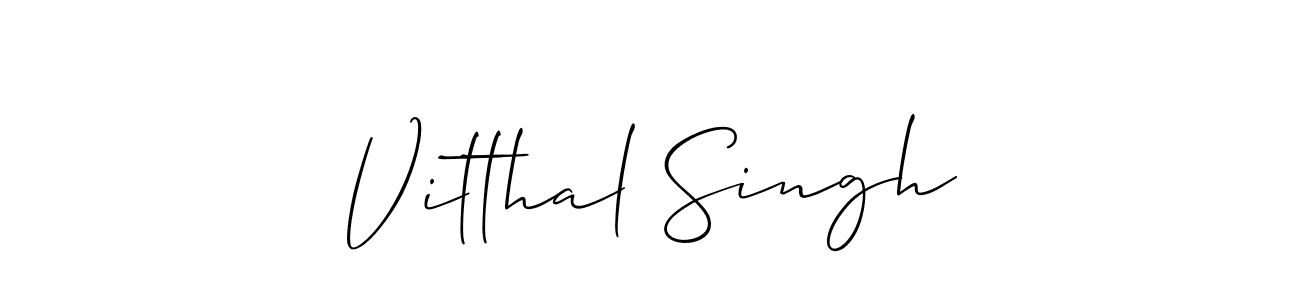 It looks lik you need a new signature style for name Vitthal Singh. Design unique handwritten (Allison_Script) signature with our free signature maker in just a few clicks. Vitthal Singh signature style 2 images and pictures png