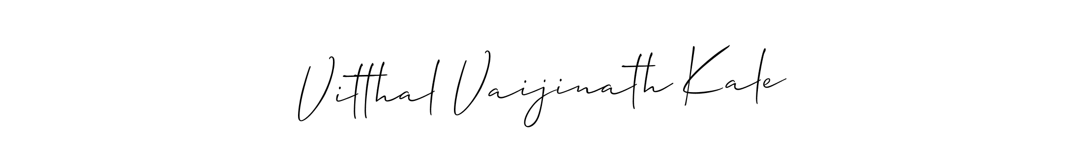 Design your own signature with our free online signature maker. With this signature software, you can create a handwritten (Allison_Script) signature for name Vitthal Vaijinath Kale. Vitthal Vaijinath Kale signature style 2 images and pictures png