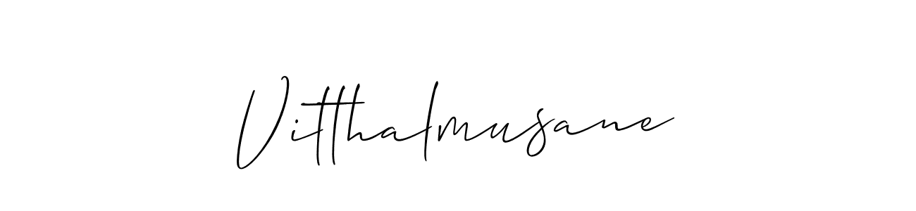 if you are searching for the best signature style for your name Vitthalmusane. so please give up your signature search. here we have designed multiple signature styles  using Allison_Script. Vitthalmusane signature style 2 images and pictures png
