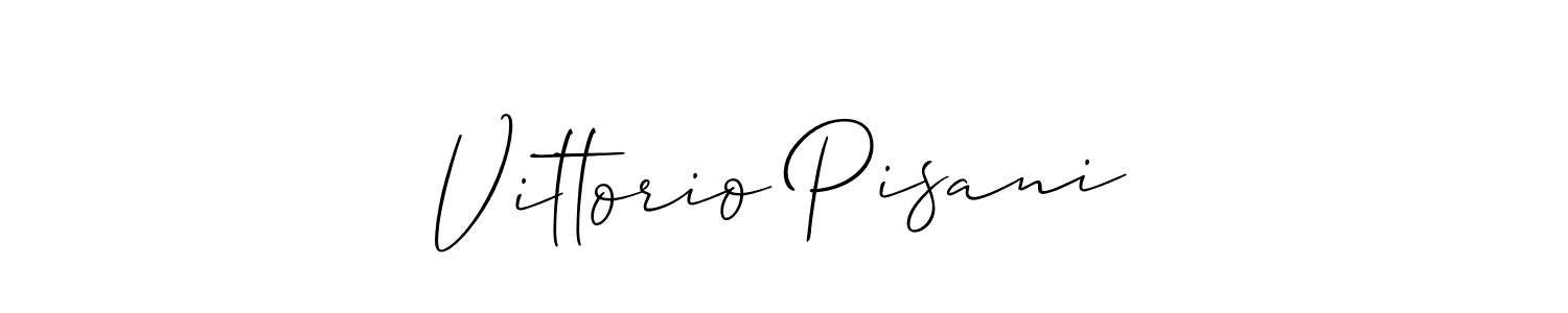 You should practise on your own different ways (Allison_Script) to write your name (Vittorio Pisani) in signature. don't let someone else do it for you. Vittorio Pisani signature style 2 images and pictures png