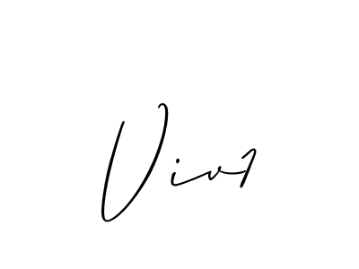 You should practise on your own different ways (Allison_Script) to write your name (Viv1) in signature. don't let someone else do it for you. Viv1 signature style 2 images and pictures png