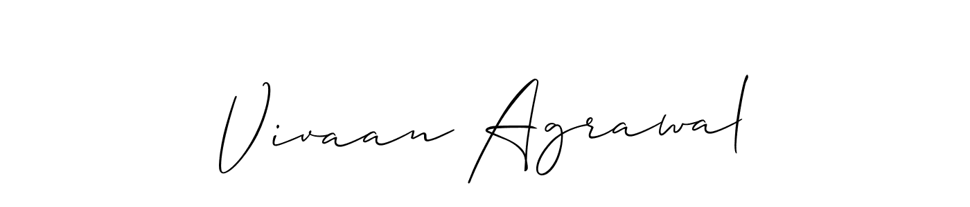 How to Draw Vivaan Agrawal signature style? Allison_Script is a latest design signature styles for name Vivaan Agrawal. Vivaan Agrawal signature style 2 images and pictures png