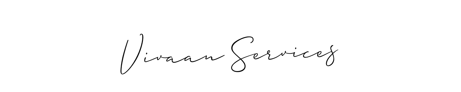 You can use this online signature creator to create a handwritten signature for the name Vivaan Services. This is the best online autograph maker. Vivaan Services signature style 2 images and pictures png
