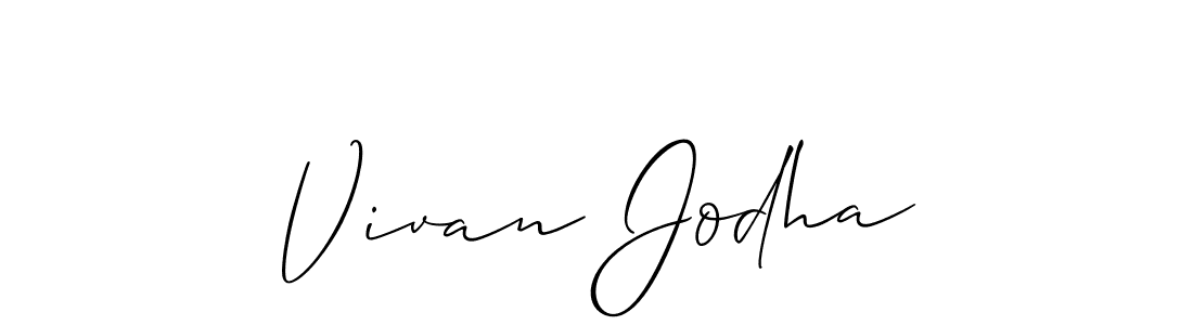 Best and Professional Signature Style for Vivan Jodha. Allison_Script Best Signature Style Collection. Vivan Jodha signature style 2 images and pictures png