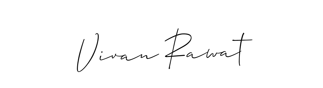 Best and Professional Signature Style for Vivan Rawat. Allison_Script Best Signature Style Collection. Vivan Rawat signature style 2 images and pictures png