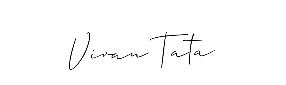 Best and Professional Signature Style for Vivan Tata. Allison_Script Best Signature Style Collection. Vivan Tata signature style 2 images and pictures png