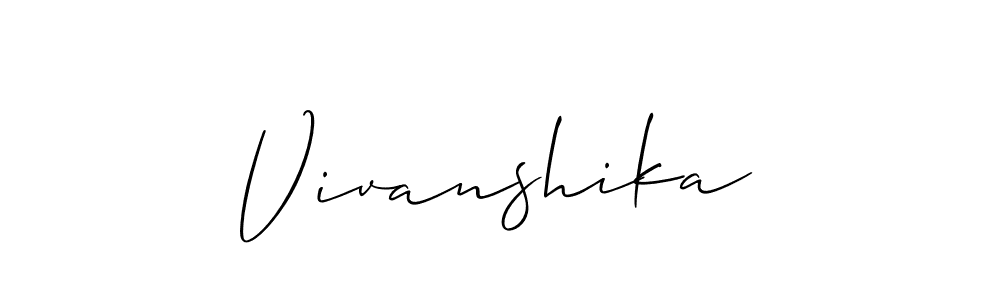 Once you've used our free online signature maker to create your best signature Allison_Script style, it's time to enjoy all of the benefits that Vivanshika name signing documents. Vivanshika signature style 2 images and pictures png