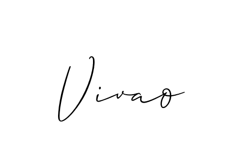 Also You can easily find your signature by using the search form. We will create Vivao name handwritten signature images for you free of cost using Allison_Script sign style. Vivao signature style 2 images and pictures png