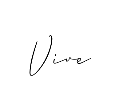 if you are searching for the best signature style for your name Vive. so please give up your signature search. here we have designed multiple signature styles  using Allison_Script. Vive signature style 2 images and pictures png