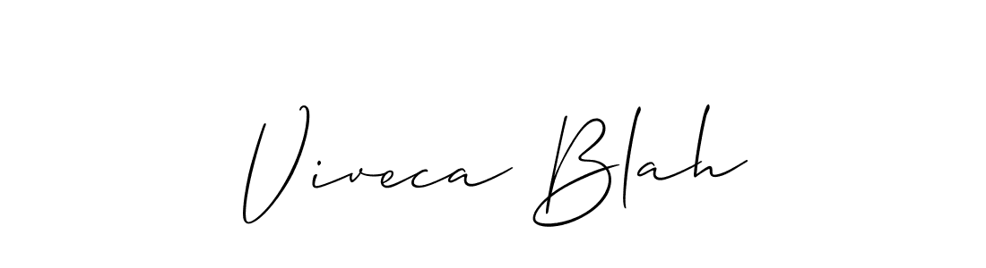 Best and Professional Signature Style for Viveca Blah. Allison_Script Best Signature Style Collection. Viveca Blah signature style 2 images and pictures png