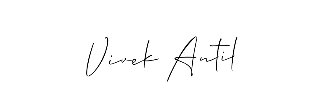 Best and Professional Signature Style for Vivek Antil. Allison_Script Best Signature Style Collection. Vivek Antil signature style 2 images and pictures png