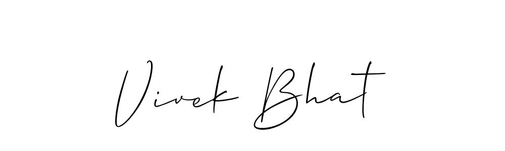 Here are the top 10 professional signature styles for the name Vivek Bhat. These are the best autograph styles you can use for your name. Vivek Bhat signature style 2 images and pictures png