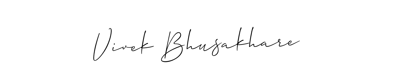 Similarly Allison_Script is the best handwritten signature design. Signature creator online .You can use it as an online autograph creator for name Vivek Bhusakhare. Vivek Bhusakhare signature style 2 images and pictures png