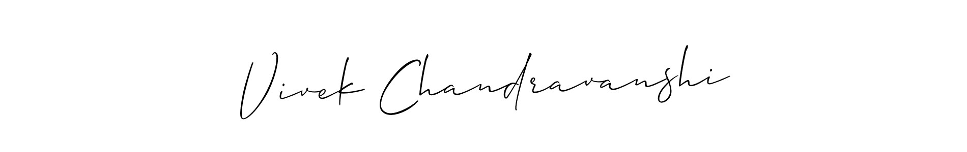 You can use this online signature creator to create a handwritten signature for the name Vivek Chandravanshi. This is the best online autograph maker. Vivek Chandravanshi signature style 2 images and pictures png