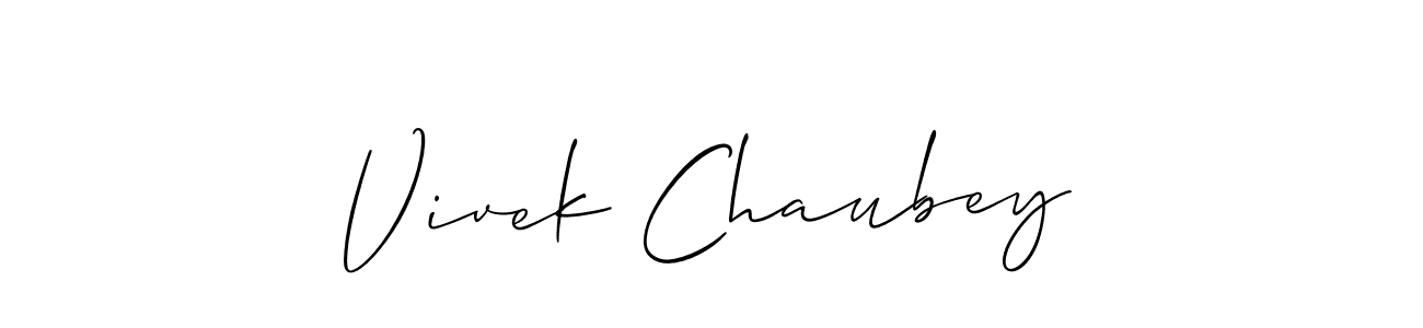 Make a beautiful signature design for name Vivek Chaubey. Use this online signature maker to create a handwritten signature for free. Vivek Chaubey signature style 2 images and pictures png