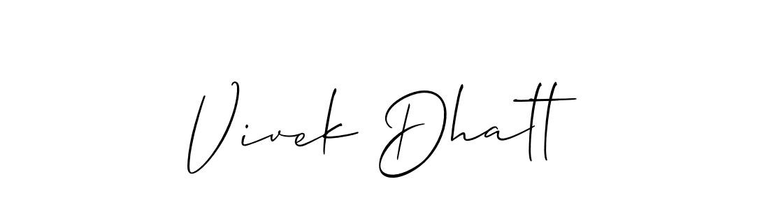 Once you've used our free online signature maker to create your best signature Allison_Script style, it's time to enjoy all of the benefits that Vivek Dhatt name signing documents. Vivek Dhatt signature style 2 images and pictures png