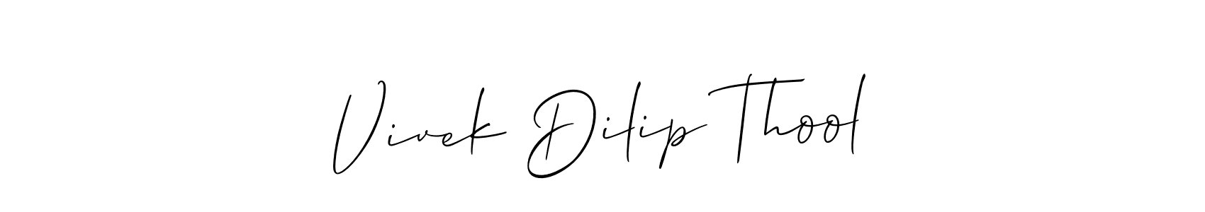 Once you've used our free online signature maker to create your best signature Allison_Script style, it's time to enjoy all of the benefits that Vivek Dilip Thool name signing documents. Vivek Dilip Thool signature style 2 images and pictures png