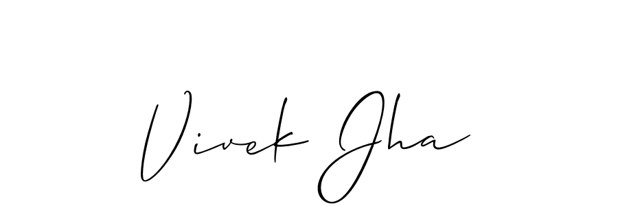 Also we have Vivek Jha name is the best signature style. Create professional handwritten signature collection using Allison_Script autograph style. Vivek Jha signature style 2 images and pictures png