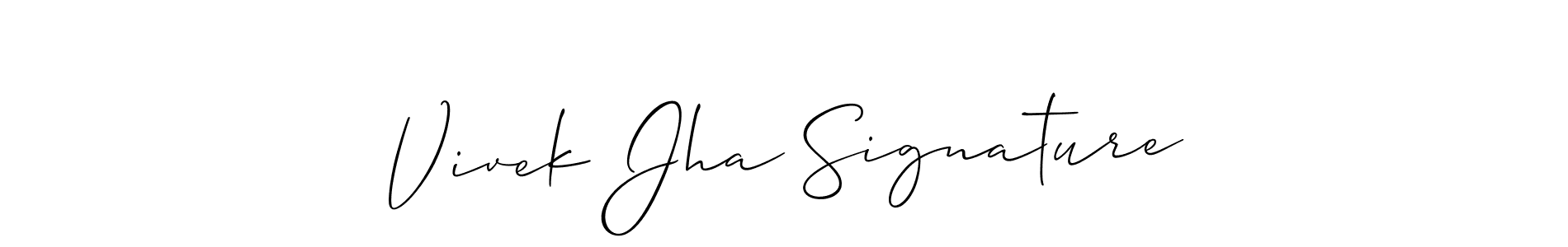 Vivek Jha Signature stylish signature style. Best Handwritten Sign (Allison_Script) for my name. Handwritten Signature Collection Ideas for my name Vivek Jha Signature. Vivek Jha Signature signature style 2 images and pictures png
