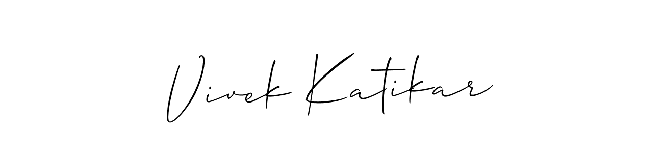 Check out images of Autograph of Vivek Katikar name. Actor Vivek Katikar Signature Style. Allison_Script is a professional sign style online. Vivek Katikar signature style 2 images and pictures png