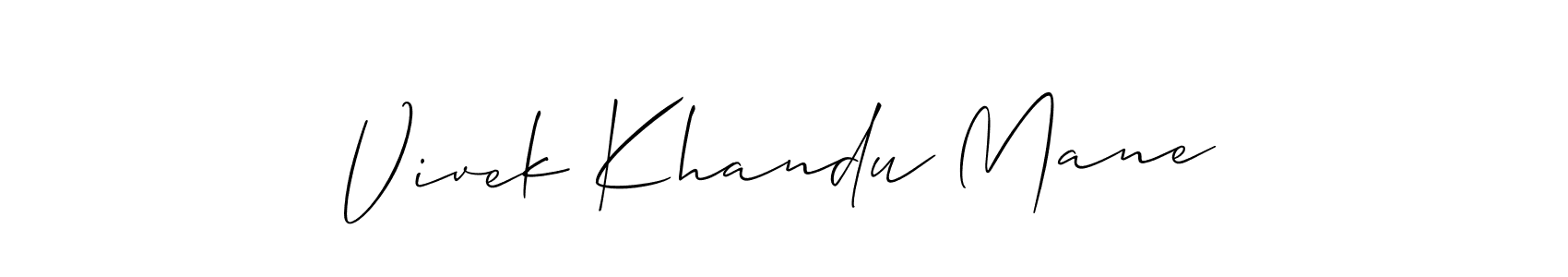 Here are the top 10 professional signature styles for the name Vivek Khandu Mane. These are the best autograph styles you can use for your name. Vivek Khandu Mane signature style 2 images and pictures png