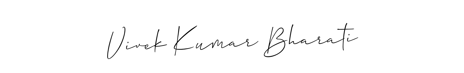 See photos of Vivek Kumar Bharati official signature by Spectra . Check more albums & portfolios. Read reviews & check more about Allison_Script font. Vivek Kumar Bharati signature style 2 images and pictures png