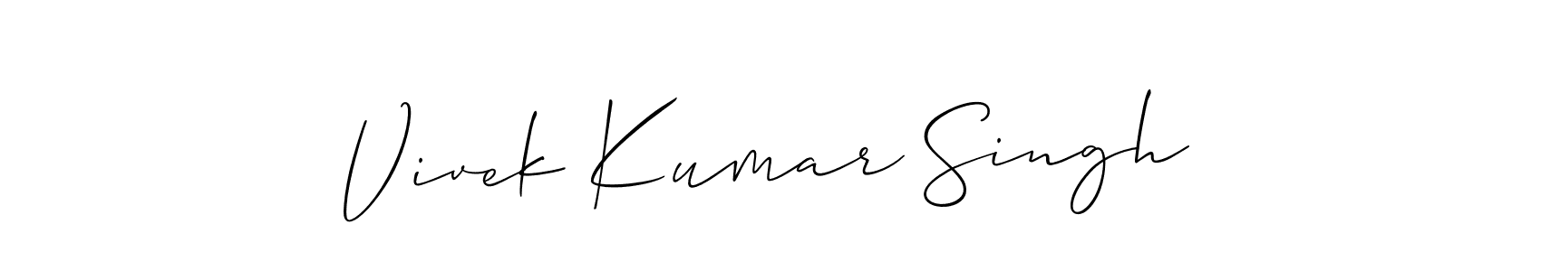 Here are the top 10 professional signature styles for the name Vivek Kumar Singh. These are the best autograph styles you can use for your name. Vivek Kumar Singh signature style 2 images and pictures png