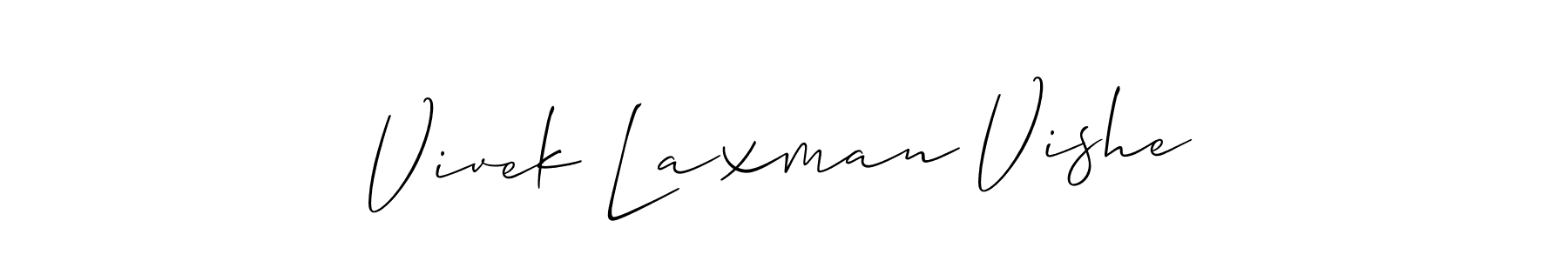 Also we have Vivek Laxman Vishe name is the best signature style. Create professional handwritten signature collection using Allison_Script autograph style. Vivek Laxman Vishe signature style 2 images and pictures png