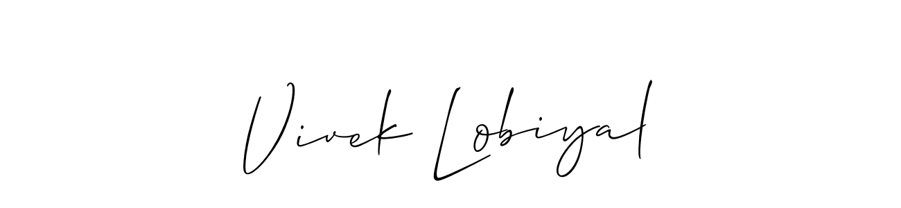 Similarly Allison_Script is the best handwritten signature design. Signature creator online .You can use it as an online autograph creator for name Vivek Lobiyal. Vivek Lobiyal signature style 2 images and pictures png