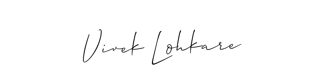 Here are the top 10 professional signature styles for the name Vivek Lohkare. These are the best autograph styles you can use for your name. Vivek Lohkare signature style 2 images and pictures png