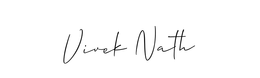 It looks lik you need a new signature style for name Vivek Nath. Design unique handwritten (Allison_Script) signature with our free signature maker in just a few clicks. Vivek Nath signature style 2 images and pictures png