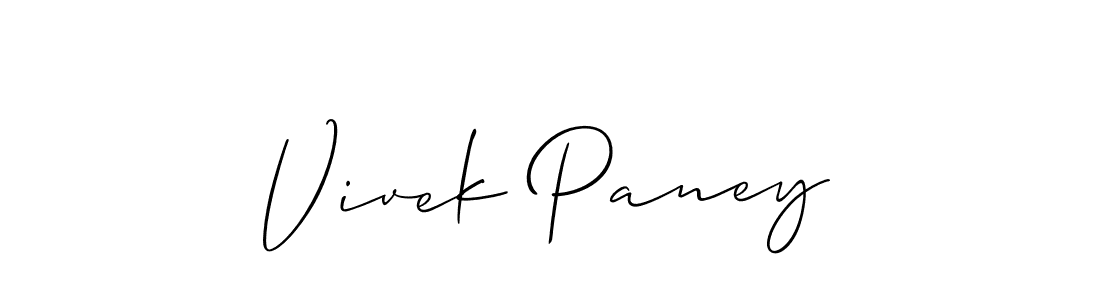 Best and Professional Signature Style for Vivek Paney. Allison_Script Best Signature Style Collection. Vivek Paney signature style 2 images and pictures png