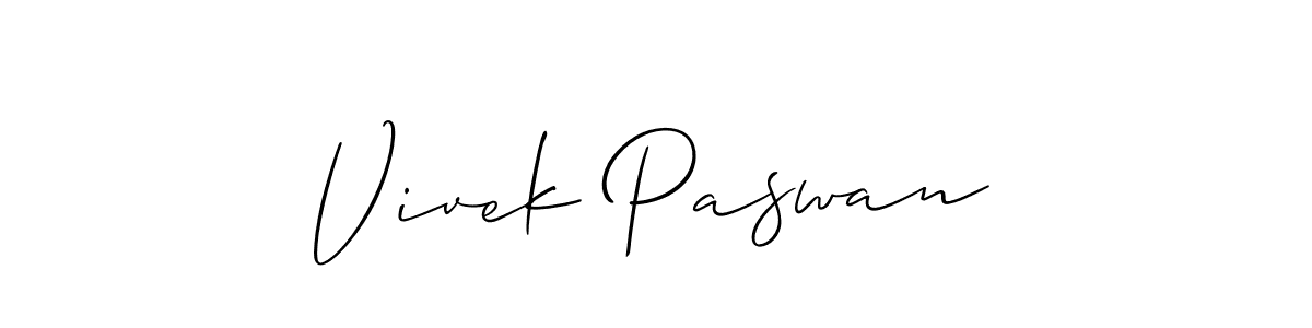 Design your own signature with our free online signature maker. With this signature software, you can create a handwritten (Allison_Script) signature for name Vivek Paswan. Vivek Paswan signature style 2 images and pictures png