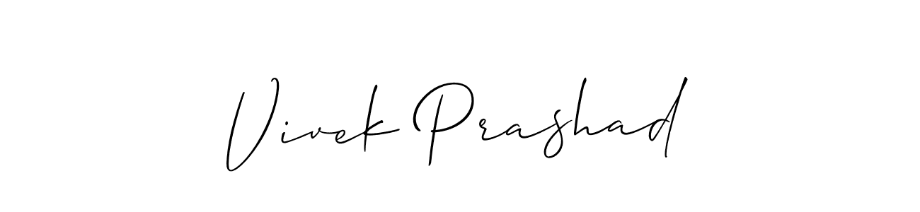 How to Draw Vivek Prashad signature style? Allison_Script is a latest design signature styles for name Vivek Prashad. Vivek Prashad signature style 2 images and pictures png
