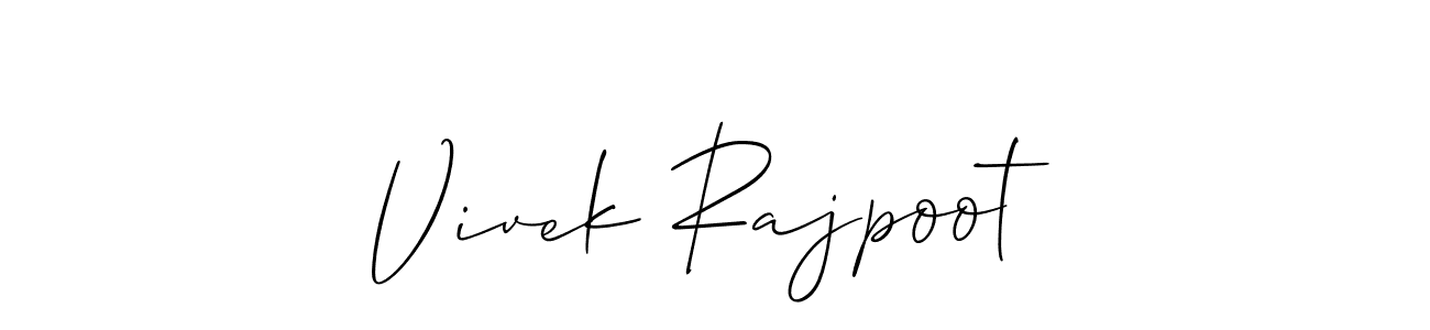 Here are the top 10 professional signature styles for the name Vivek Rajpoot. These are the best autograph styles you can use for your name. Vivek Rajpoot signature style 2 images and pictures png