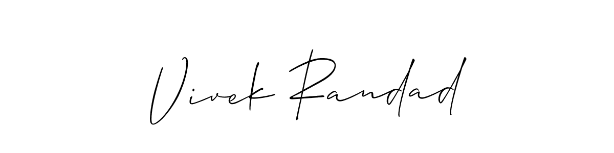 Once you've used our free online signature maker to create your best signature Allison_Script style, it's time to enjoy all of the benefits that Vivek Randad name signing documents. Vivek Randad signature style 2 images and pictures png