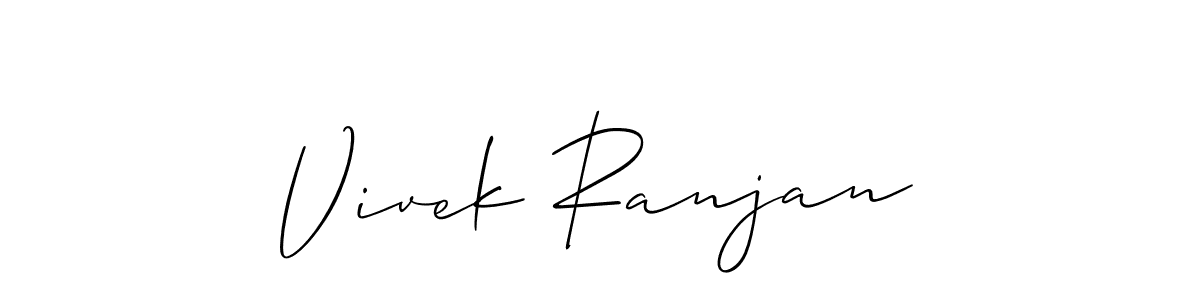 Use a signature maker to create a handwritten signature online. With this signature software, you can design (Allison_Script) your own signature for name Vivek Ranjan. Vivek Ranjan signature style 2 images and pictures png