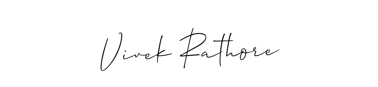 Make a beautiful signature design for name Vivek Rathore. Use this online signature maker to create a handwritten signature for free. Vivek Rathore signature style 2 images and pictures png