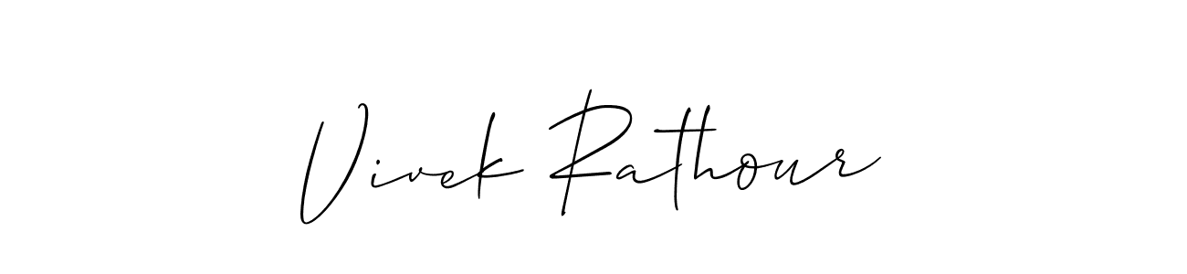 Best and Professional Signature Style for Vivek Rathour. Allison_Script Best Signature Style Collection. Vivek Rathour signature style 2 images and pictures png