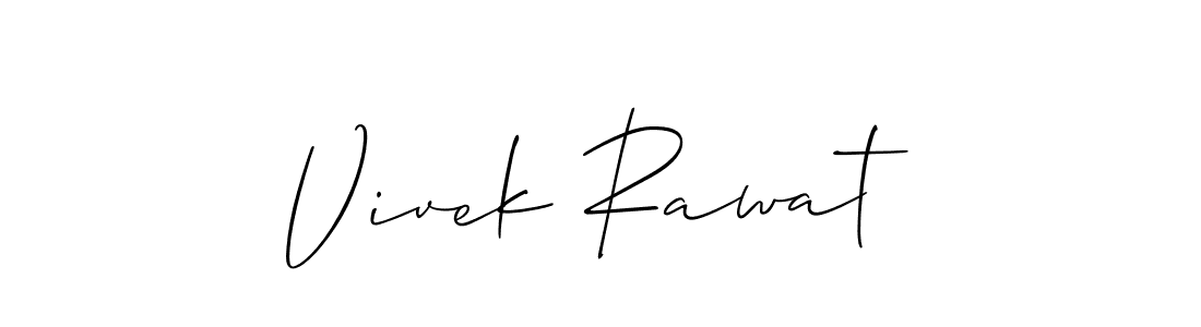 This is the best signature style for the Vivek Rawat name. Also you like these signature font (Allison_Script). Mix name signature. Vivek Rawat signature style 2 images and pictures png