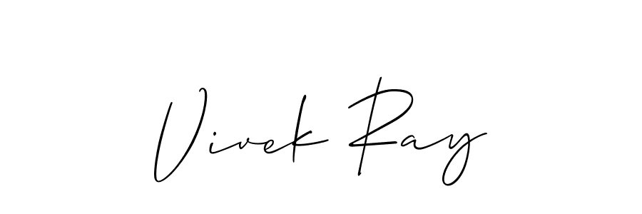 Use a signature maker to create a handwritten signature online. With this signature software, you can design (Allison_Script) your own signature for name Vivek Ray. Vivek Ray signature style 2 images and pictures png
